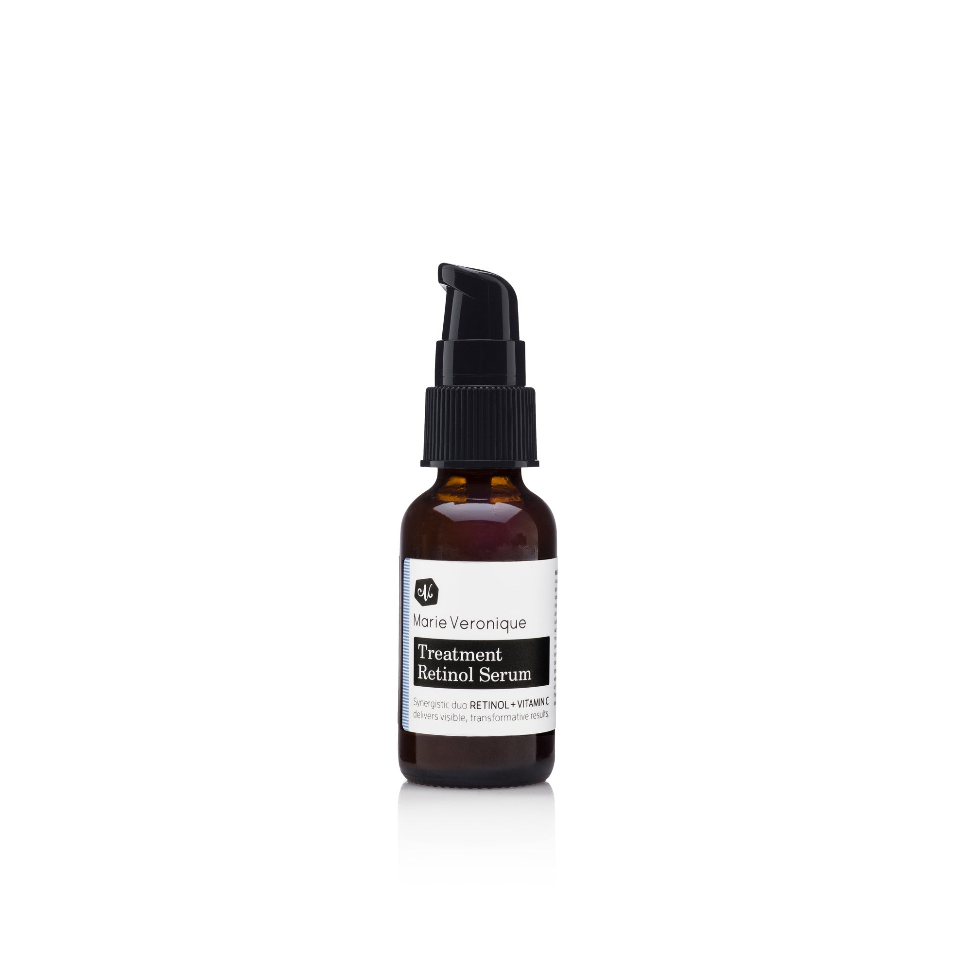 Marie Veronique Treatment Retinol Serum 1 oz / 30 ml. Synergistic duo RETINOL + VITAMIN C delivers visible, transformative results.