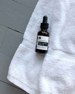Marie Veronique Rejuvenating Night Oil Rich blend of OMEGA-3 + 6 EFAs improves tone and elasticity and repairs photo-aging damage. Microbiome-friendly